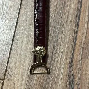 NWOT. Maje 3 Elegant Burgundy Leather Belt with Gold Accents. 35” long. Maje | Accessories | Nwot Maje 3 Elegant Burgundy Leather  main image 3